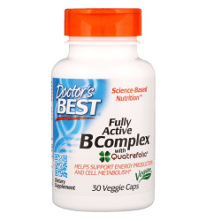 Doctor's Best Fully Active B Complex with Quatrefolic 30 Capsules Doctor's Best Fully Active B Complex with Quatrefolic 30 Capsules