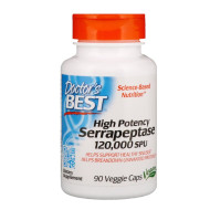 Doctor's Best High Potency Serrapeptase 120,000 SPU 90 Capsules Doctor's Best High Potency Serrapeptase 120,000 SPU 90 Capsules