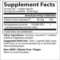 Doctor's Best High Potency Serrapeptase 120,000 SPU 90 Capsules Doctor's Best High Potency Serrapeptase 120,000 SPU 90 Capsules