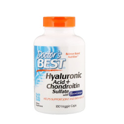 Doctor's Best Hyaluronic Acid Plus Chondroitin Sulfate with Biocell Collagen 180 Capsules Doctor's Best Hyaluronic Acid Plus Chondroitin Sulfate with Biocell Collagen 180 Capsules