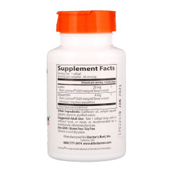 Doctor's Best Lutein with Lutemax & Meso-Zeaxanthin 2020 20mg 60 Softgels Doctor's Best Lutein with Lutemax & Meso-Zeaxanthin 2020 20mg 60 Softgels