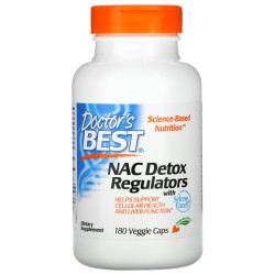 Doctor's Best NAC Detox Regulators Capsules - N-Acetyl Cysteine Doctor's Best NAC Detox Regulators Capsules - N-Acetyl Cysteine
