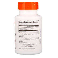 Doctor's Best Phosphatidyl serine with SerinAid 100mg 60 Softgels Doctor's Best Phosphatidyl serine with SerinAid 100mg 60 Softgels