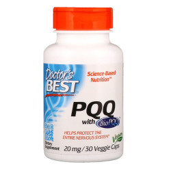 Doctor's Best PQQ with BioPQQ 20mg 30 Capsules Doctor's Best PQQ with BioPQQ 20mg 30 Capsules