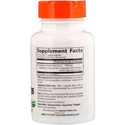 Doctor's Best Ultra Cordyceps 750mg 60 Capsules Doctor's Best Ultra Cordyceps 750mg 60 Capsules