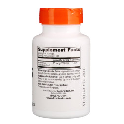 Doctor's Best Vitamin D3 25mcg 1000IU 180 Softgels Doctor's Best Vitamin D3 25mcg 1000IU 180 Softgels