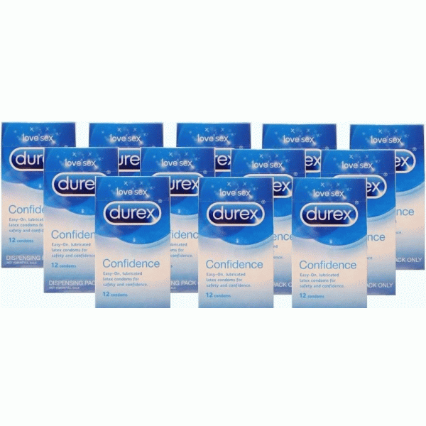 Durex Confidence Condoms 56mm Width 12 x 12s
