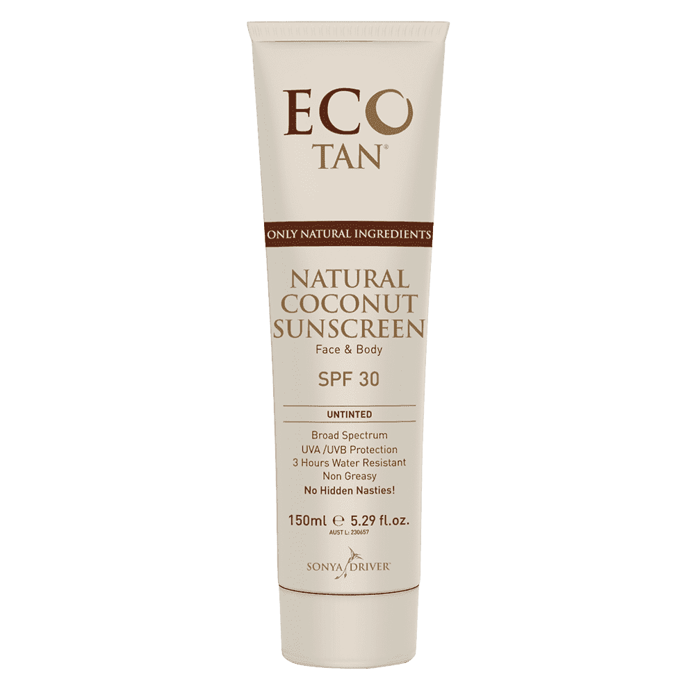 Eco Tan Natural Coconut Sunscreen SPF30 150ml HealthPorter