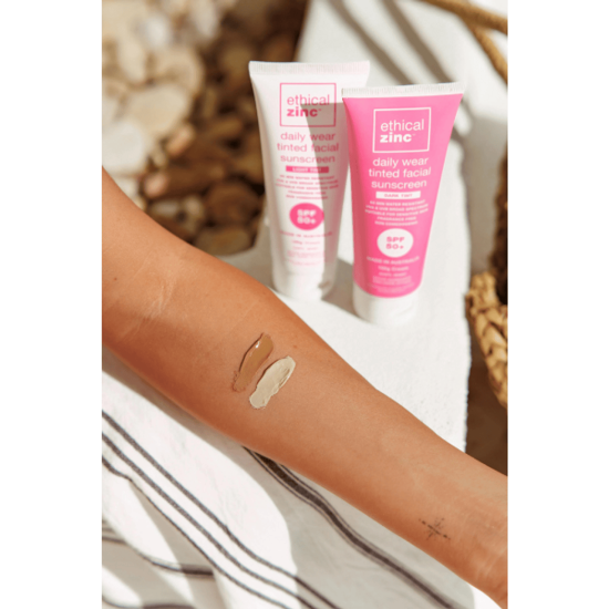 Ethical Zinc Daily Wear Dark Tint Facial Sunscreen SPF50 100g Ethical Zinc Daily Wear Dark Tint Facial Sunscreen SPF50 100g