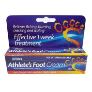 Ethics Athlete’s Foot Antifungal Cream 15g Ethics Athlete’s Foot Antifungal Cream 15g