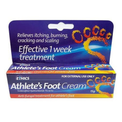 Ethics Athlete’s Foot Antifungal Cream 15g Ethics Athlete’s Foot Antifungal Cream 15g