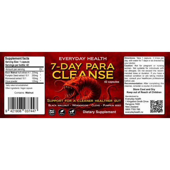 Everyday Health 7-Day Para Cleanse 42 Capsules