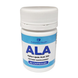 Everyday Health Alpha Lipoic Acid ALA 300mg 60 Capsules Everyday Health Alpha Lipoic Acid ALA 300mg 60 Capsules