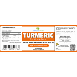 Everyday Health Turmeric High Strength Curcumin 60 Capsules Everyday Health Turmeric High Strength Curcumin 60 Capsules