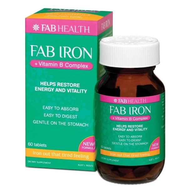 Fab Iron B Complex 60 Tablets