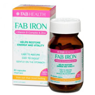 Fab Iron B Complex & Zinc 60 Capsules Fab Iron B Complex & Zinc 60 Capsules