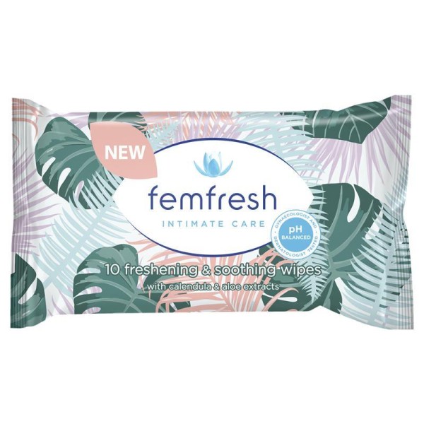 Femfresh Pocket Wipes 10s