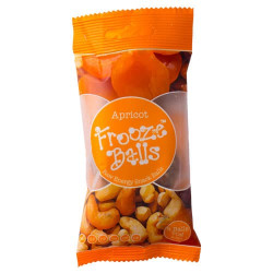 Frooze Balls Snack Bar 70g Apricot Flavour  Frooze Balls Snack Bar 70g Apricot Flavour