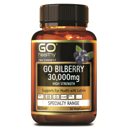 GO Healthy GO Bilberry 30,000mg 60 Capsules GO Healthy GO Bilberry 30,000mg 60 Capsules