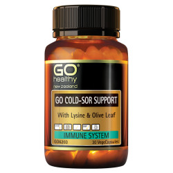 GO Healthy GO Cold Sor Support with Lysine & Olive Leaf 30 Capsules  GO Healthy GO Cold Sor Support with Lysine & Olive Leaf 30 Capsules