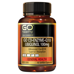 GO Healthy GO CoQ10 Ubiquinol 100mg 60 Capsules GO Healthy GO CoQ10 Ubiquinol 100mg 60 Capsules