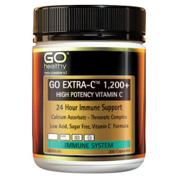 GO Healthy GO Extra C 1200+ High Potency Vitamin C 200 Capsules GO Healthy GO Extra C 1200+ High Potency Vitamin C 200 Capsules