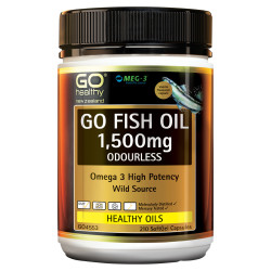 GO Healthy GO Fish Oil 1500mg Odourless 210 Capsules GO Healthy GO Fish Oil 1500mg Odourless 210 Capsules