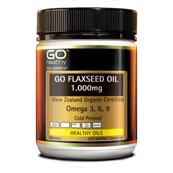 GO Healthy GO Flaxseed Oil 1,000mg 220 Capsules