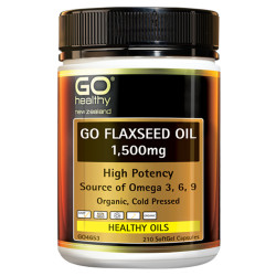 GO Healthy GO Flaxseed Oil 1,500mg 210 Capsules  GO Healthy GO Flaxseed Oil 1,500mg 210 Capsules