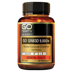 GO Healthy GO Ginkgo 9,000+ 60 Capsules GO Healthy GO Ginkgo 9,000+ 60 Capsules