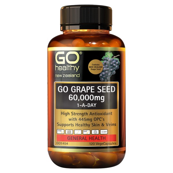 GO Healthy GO Grape Seed 60000mg 120 Capsules