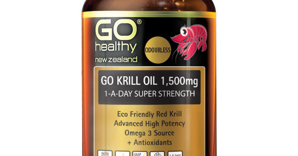 GO Healthy GO Krill Oil 1500mg 60 Capsules | HealthPorter NZ