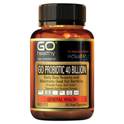 GO Healthy GO Probiotic 40 Billion 60 Capsules GO Healthy GO Probiotic 40 Billion 60 Capsules