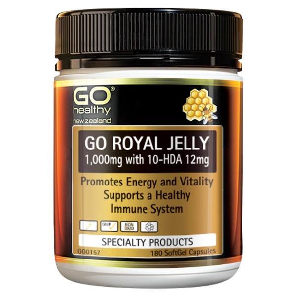 GO Healthy GO Royal Jelly 1000mg 180 Capsules
