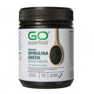 GO Healthy GO Superfood Organic Spirulina Green 500mg 500 Tablets GO Healthy GO Superfood Organic Spirulina Green 500mg 500 Tablets