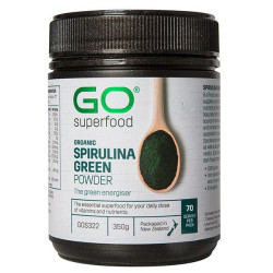 GO Healthy GO Superfood Organic Spirulina Green Powder 350g GO Healthy GO Superfood Organic Spirulina Green Powder 350g