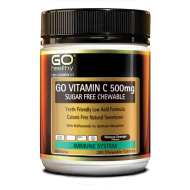 GO Healthy GO Vitamin C 500mg Sugar Free Chewable 200 Tablets GO Healthy GO Vitamin C 500mg Sugar Free Chewable 200 Tablets
