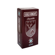 Gold Knight Condoms Chocolate Flavoured 56mm Width 12s Gold Knight Condoms Chocolate Flavoured 56mm Width 12s