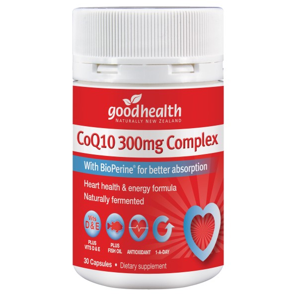Good Health CoQ10 300mg Complex 30 Capsules 
