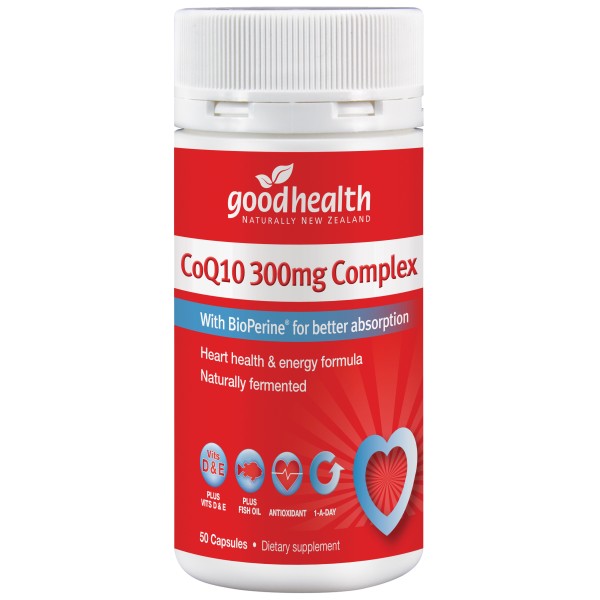 Good Health CoQ10 300mg Complex 50 Capsules 