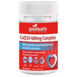 Good Health CoQ10 400mg Complex 25 Capsules Good Health CoQ10 400mg Complex 25 Capsules
