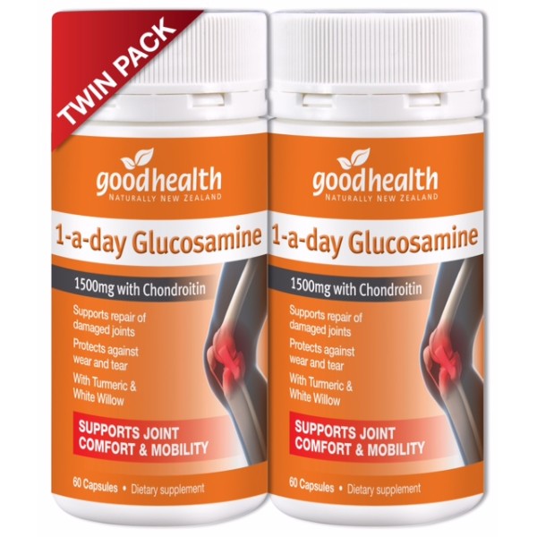 Good Health Glucosamine 1 A Day 60 Capsules Twin Pack