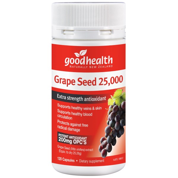 Good Health Grape Seed 25000 120 Capsules 