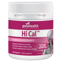 Good Health Hi Cal Liquid Calcium & Vitamin D 150 Capsules Good Health Hi Cal Liquid Calcium & Vitamin D 150 Capsules