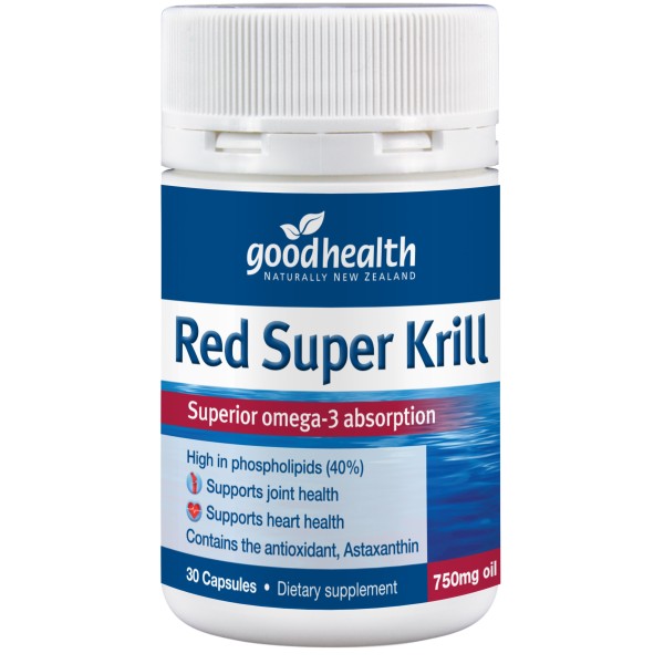 Good Health Red Super Krill 750mg 30 Capsules 