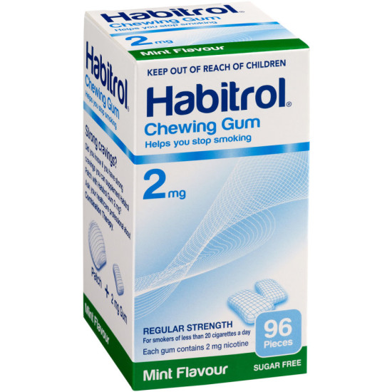 Habitrol Chewing Gum 2mg Mint Flavour 12s Habitrol Chewing Gum 2mg Mint Flavour 12s