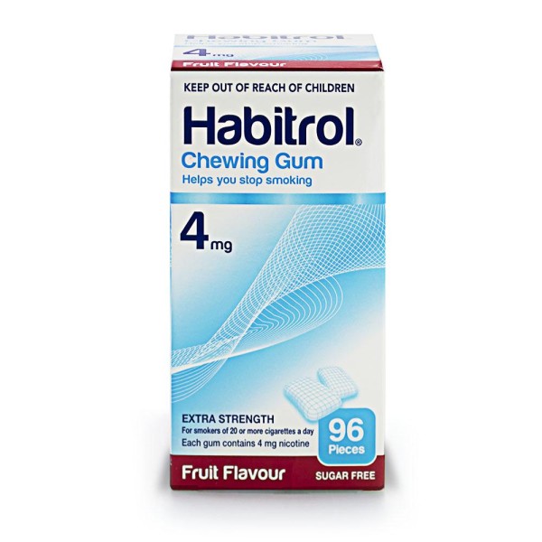 Habitrol Chewing Gum 4mg Fruit Flavour 96s