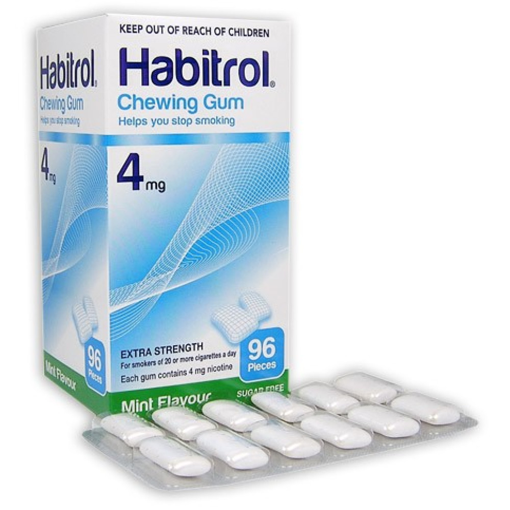 Habitrol Chewing Gum 4mg Mint Flavour 96s HealthPorter NZ