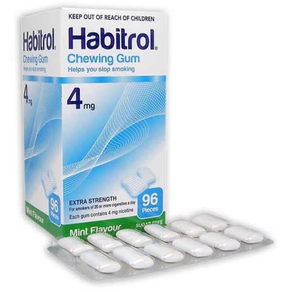Habitrol Chewing Gum 4mg Mint Flavour 96s