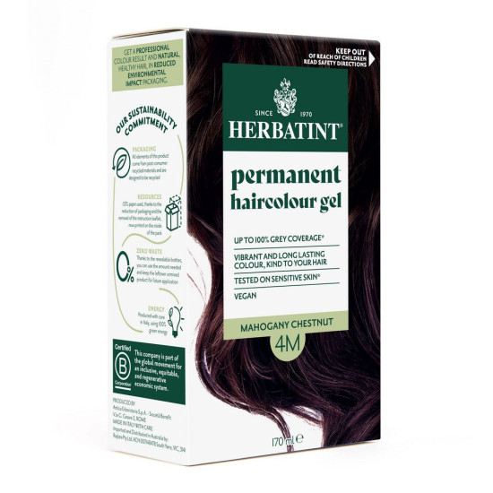 Herbatint Permanent Haircolour Gel 4M Golden Chestnut